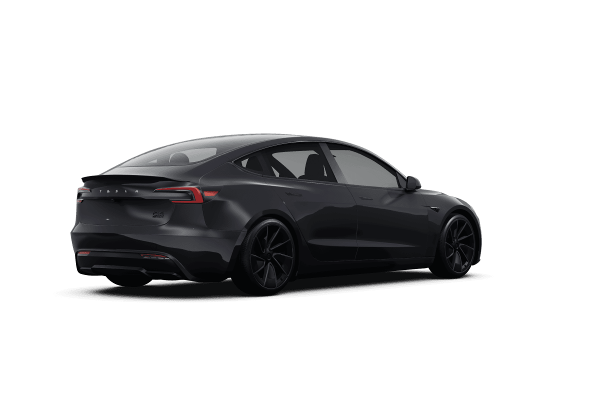 Tesla Model 3  - Back view Tesla Model 3  - Back view