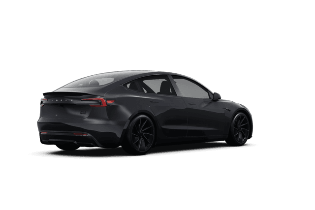 Tesla Model 3  - Back view Tesla Model 3  - Back view