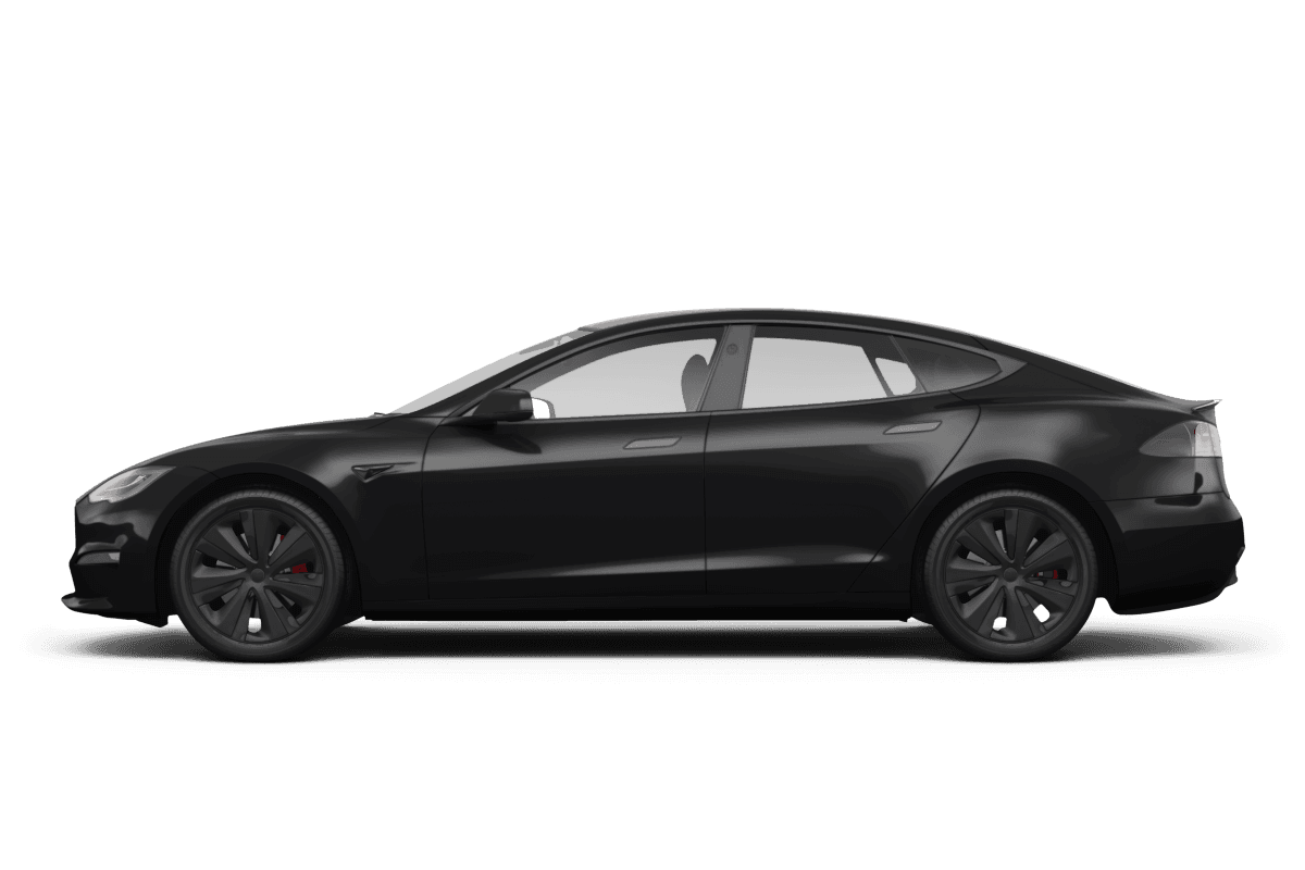 Tesla Model S  - Side view Tesla Model S  - Side view